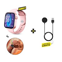 Smartwatch Serie 8 Rosado + Regalo Cargador Smartwatch